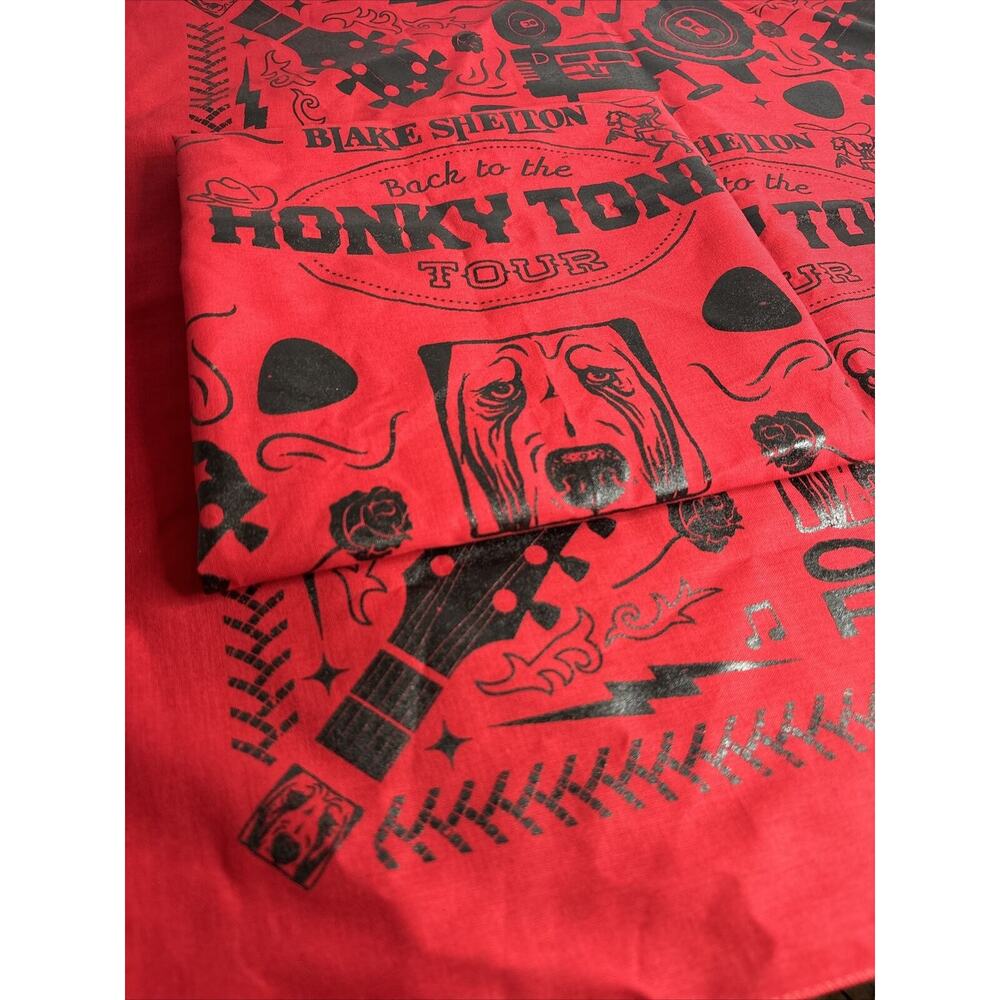 Blake Shelton back to the honky tonk tour handkerchief bandana (lot of 2)